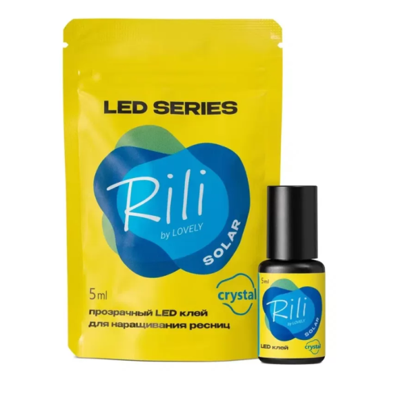 Клей прозрачный для LED наращивания Rili Solar Crystal, 5 мл