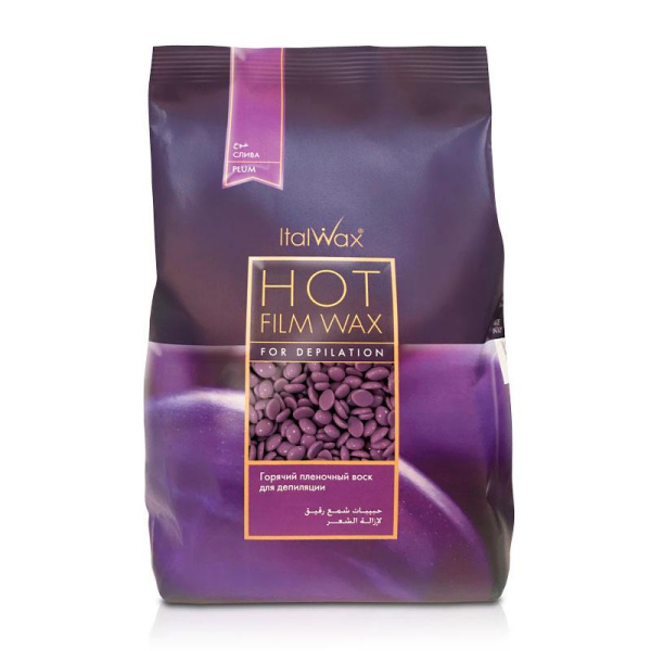 Воск горячий пленочный в гранулах Слива 1000 гр ITALWAX