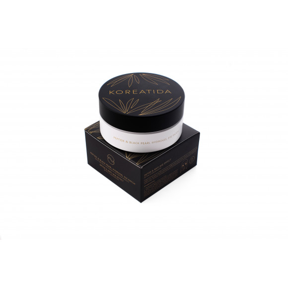 Патчи Koreatida с пептидами и экстрактом жемчуга peptide & black pearl hydrogel eye patch