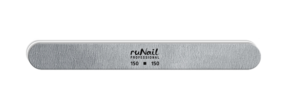 Пилка для ногтей 150/150  серая Runail 