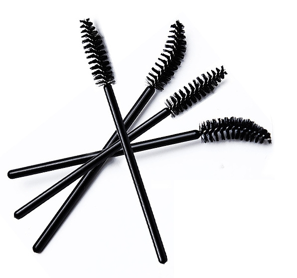 Одноразовая щеточка для ресниц и бровей 50 шт черная