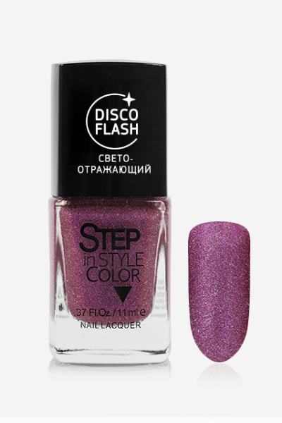 Лак для ногтей Disco Flash LE 140 11 мл STEP Светоотражающий