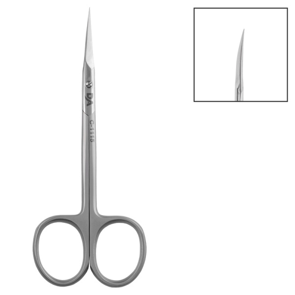 Ножницы для кутикулы, длина лезвия 24мм, студийная заточка, C-1018 Dr.Alex