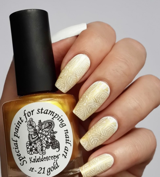 Лак для стемпинга золото St-11 16мл. Kaleidoscope 
