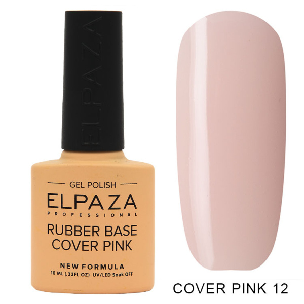 Камуфлирующая база 12 Rubber Base Cover Pink  10 мл Elpaza