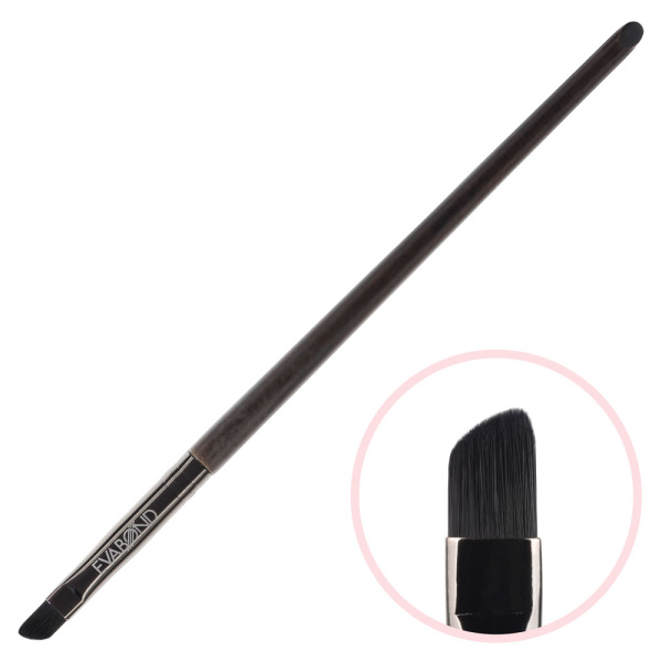 Кисть макияжная для бровей скошенная EVABOND