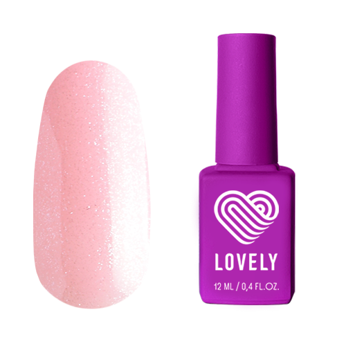 База камуфлирующая BS03 с шиммером, оттенок нежно-розовый, 12 ml Lovely 