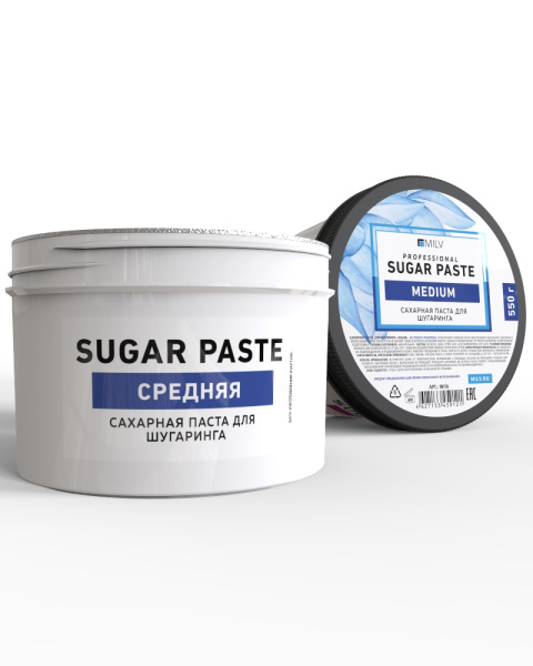 Сахарная паста для шугаринга «Sugar» 550 гр. Средняя Milv