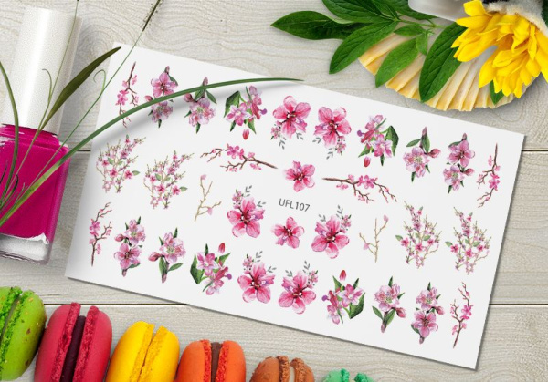 Слайдер-дизайн с белой подложкой UFL107 Delly Pur