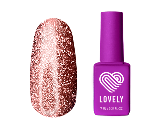 Гель-лак Lovely GC03 Glitter Cat, 7 ml