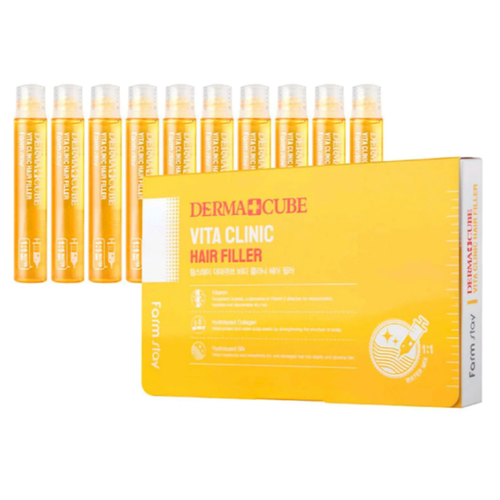 Филлеры для волос набор 13мл*10шт Dermacube Vita Clinic Hair Filler Farmstay