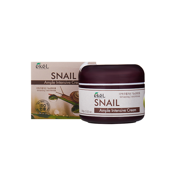 Крем для лица с муцином улитки Ample Intensive Cream Snail 100 мл EKEL 