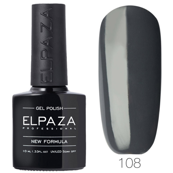 Гель-лак Classic 108 Мокрый асфальт 10 мл Elpaza