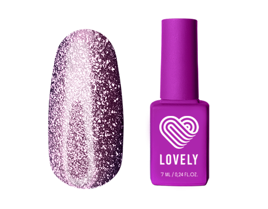 Гель-лак Lovely GC04 Glitter Cat, 7 ml