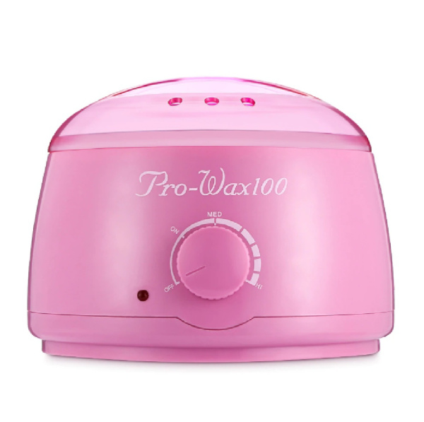Электронагреватель воскоплав для банки 400 мл. Розовый Pro-Wax100 