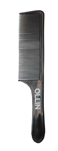 Расческа OLLIN Prof для стрижки под машинку пластик, ровные зубцы, черная 21см
