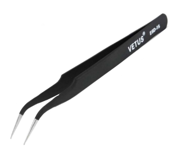 Пинцет VETUS черный ESD-15 оригинал