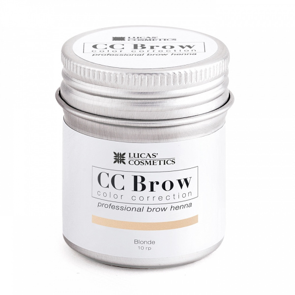 Хна для бровей в баночке русый CC Brow (Blonde), 10 гр. Lucas Cosmetics