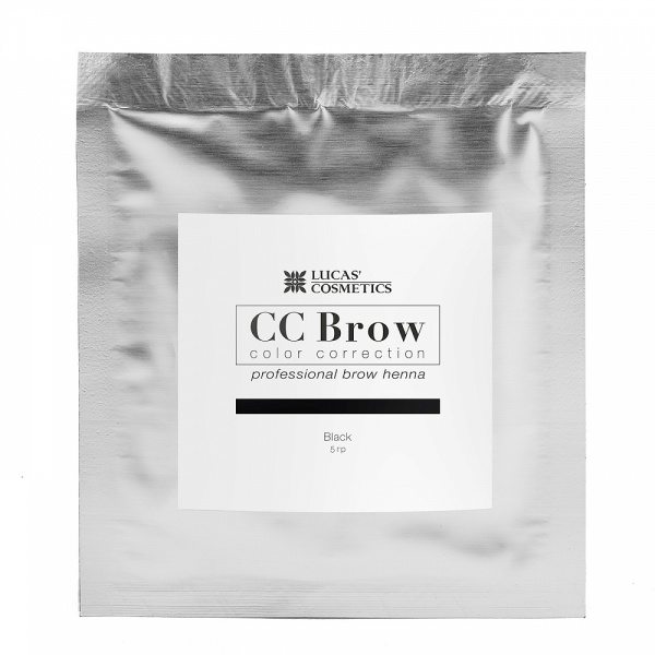 Хна для бровей в саше, черный CC Brow (Black), 5 гр. Lucas Cosmetics