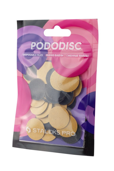 Сменные файлы для педикюрного диска PODODISC STALEKS PRO M 100 грит (50 шт)	
