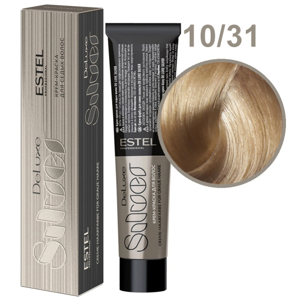 Крем-краска DeLuxe Silver 10/31 Светлый блондин золотисто-пепельный