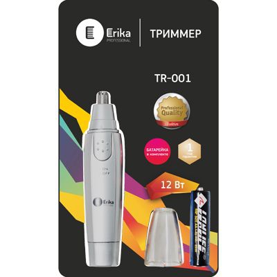 Триммер для подстригания волос ERIKA PROFESSIONAL TR 001, 12 Вт