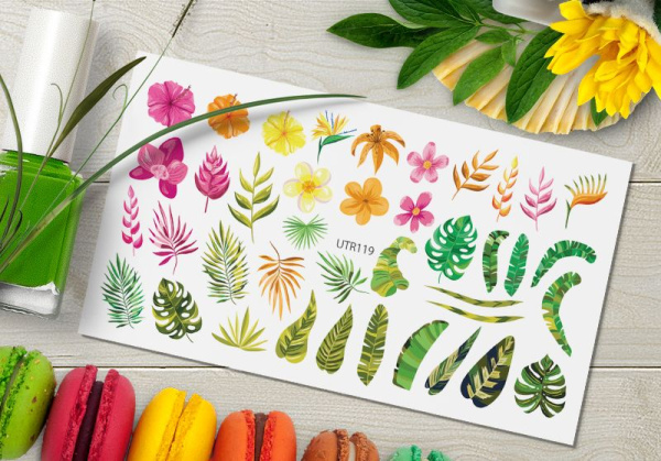 Слайдер-дизайн с белой подложкой UTR119 Delly Pur