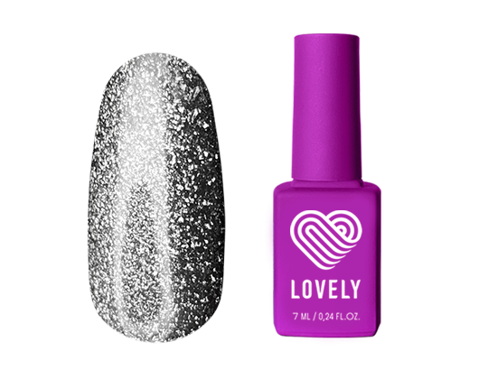 Гель-лак Lovely GC02 Glitter Cat, 7 ml