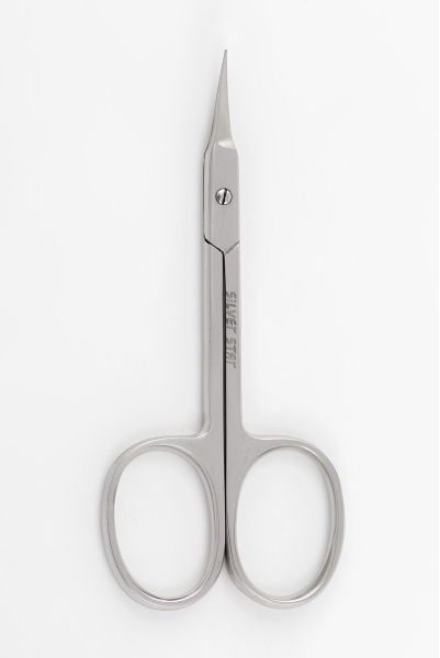 Ножницы для кутикулы НСС 5 matt, зауженные лезвия, плечики, матовое покрытие Silver Star