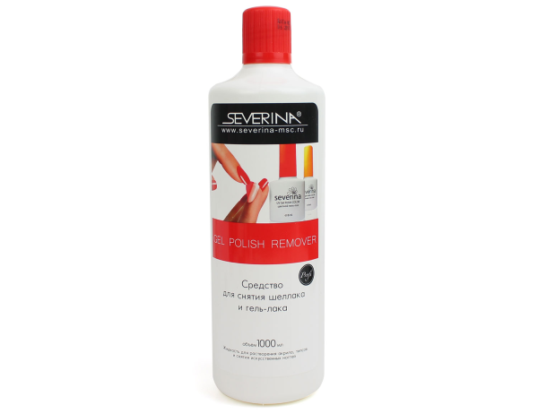 Супер-эффективная жидкость для снятия всех видов гель-лака 1000 мл. Severina Professional