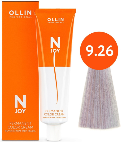 Крем-краска для волос "N-JOY" 9/26 блондин фиолетово-красный, 100мл Ollin