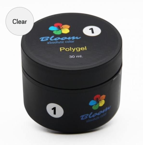 Полигель №1 Clear прозрачный 30 мл Bloom 