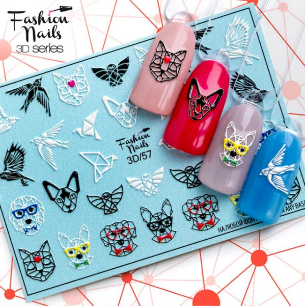 Слайдер дизайн FN 3D №57 Fashion Nails
