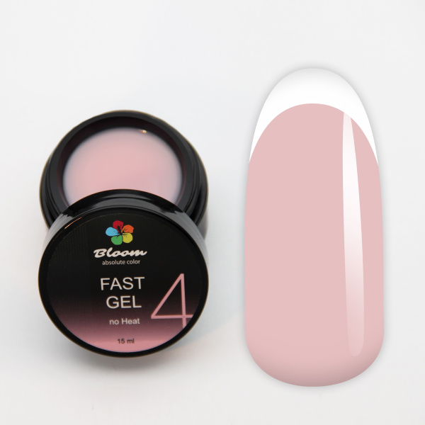 Гель для наращивания Fast Gel № 4 низкотемпературный 15 мл Bloom