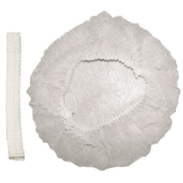 Шапочка-клип спандбонд белая 100 шт.