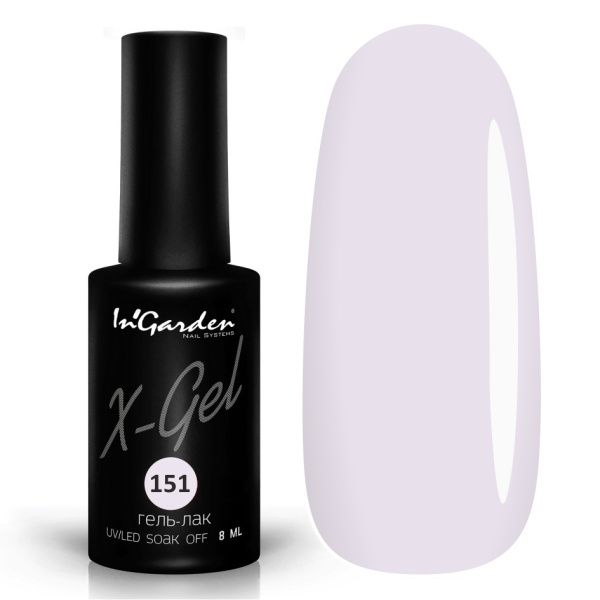 Гель-лак InGarden X-Gel №151 Прозрачно-розовый