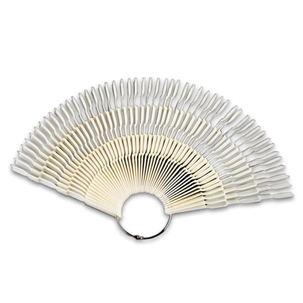Палитра веерная тройная молочная на кольце 50шт. 