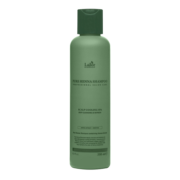 Укрепляющий шампунь с хной La'dor Pure Henna Shampoo 200мл
