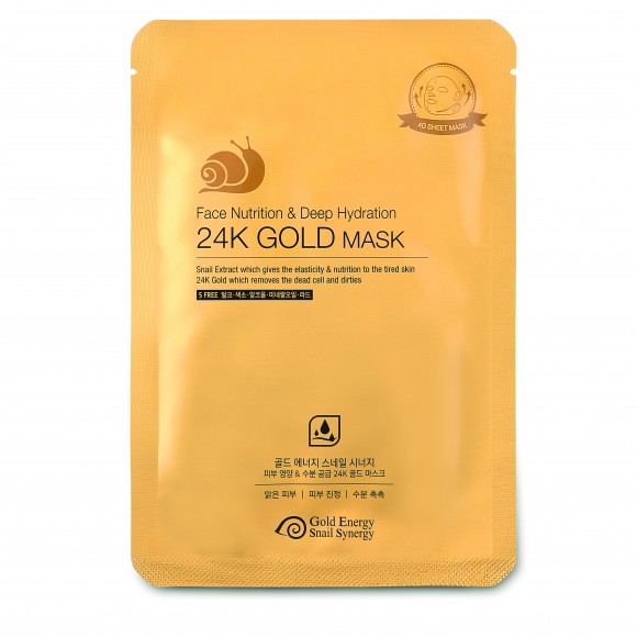 Маска для лица питательная GOLD SNAIL FACE NUTRITION MASK