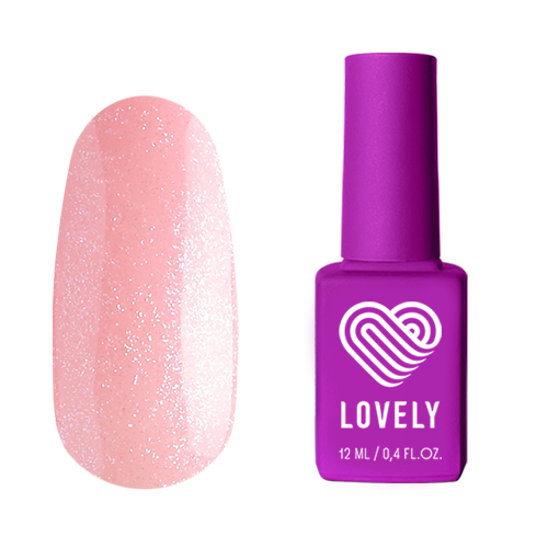 База камуфлирующая BS02 с шиммером, оттенок розовый , 12 ml Lovely