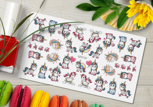 Слайдер-дизайн с белой подложкой UZV110 Delly Pur