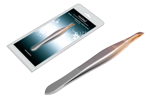 Пинцет со скошенными краями RU-0142 RuNail 