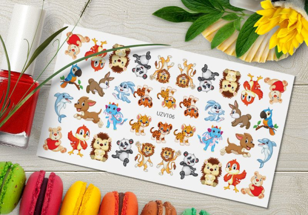 Слайдер-дизайн с белой подложкой UZV106 Delly Pur