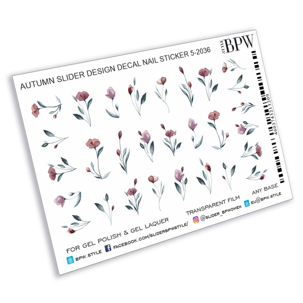 Слайдер-дизайн Осенние цветы, sd5-2036