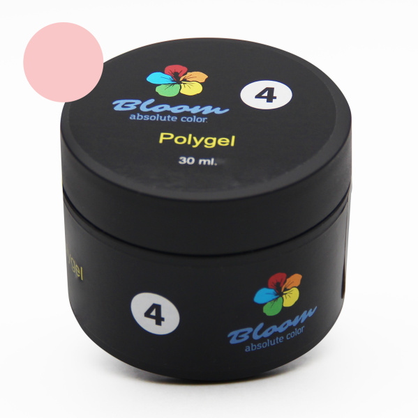 Полигель №4 молочно-розовый 30 мл Bloom 
