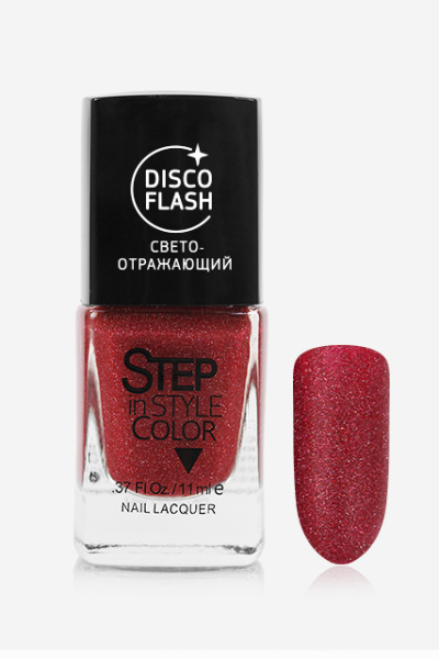 Лак для ногтей Disco Flash LE 141 11 мл STEP Светоотражающий