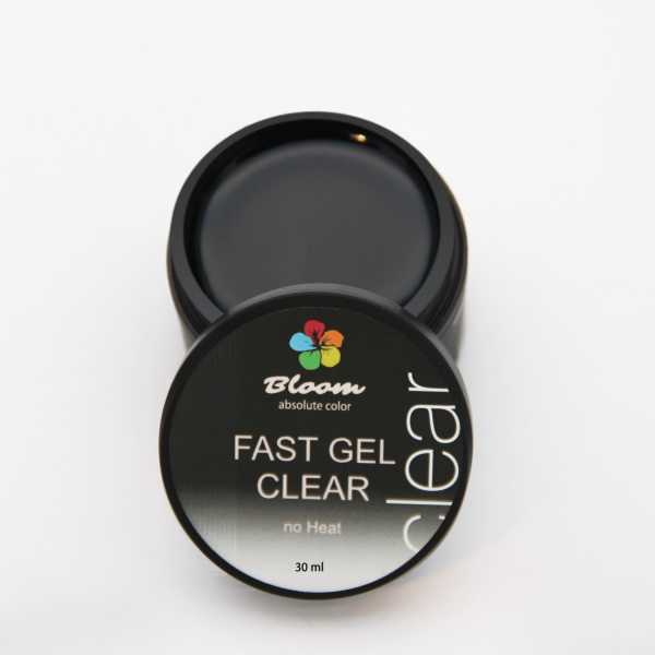 Гель для наращивания Fast Gel кристально-прозрачный 30 мл Bloom