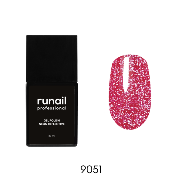 Гель-лак неоновый №9051 Reflective  светоотражающий, 10мл  