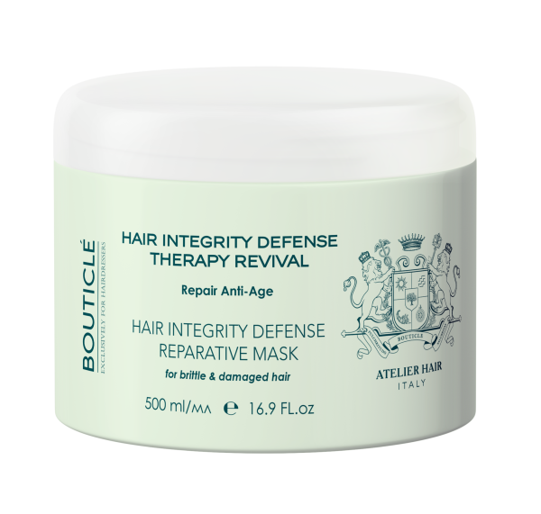 Укрепляющая восстанавливающая маска для истонченных, хрупких и поврежденных волос 500 мл Bouticle