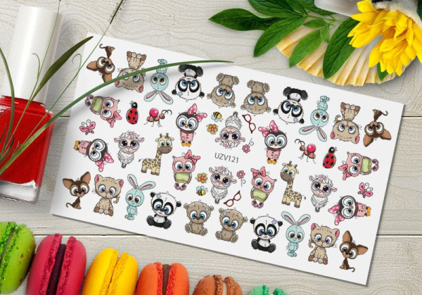 Слайдер-дизайн с белой подложкой UZV121 Delly Pur